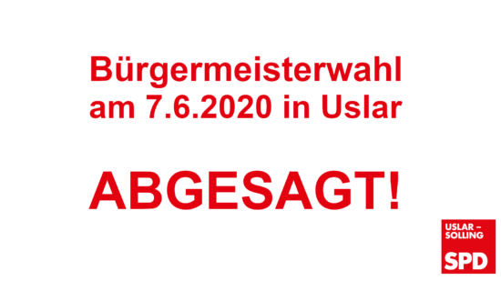 Bürgermeisterwahl abgesagt